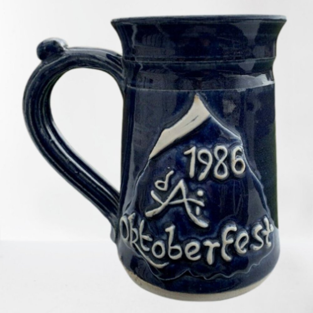 DAI Oktoberfest 1986 Stein Dayton Art Institute Ohio Chuck Healy Studio Pottery